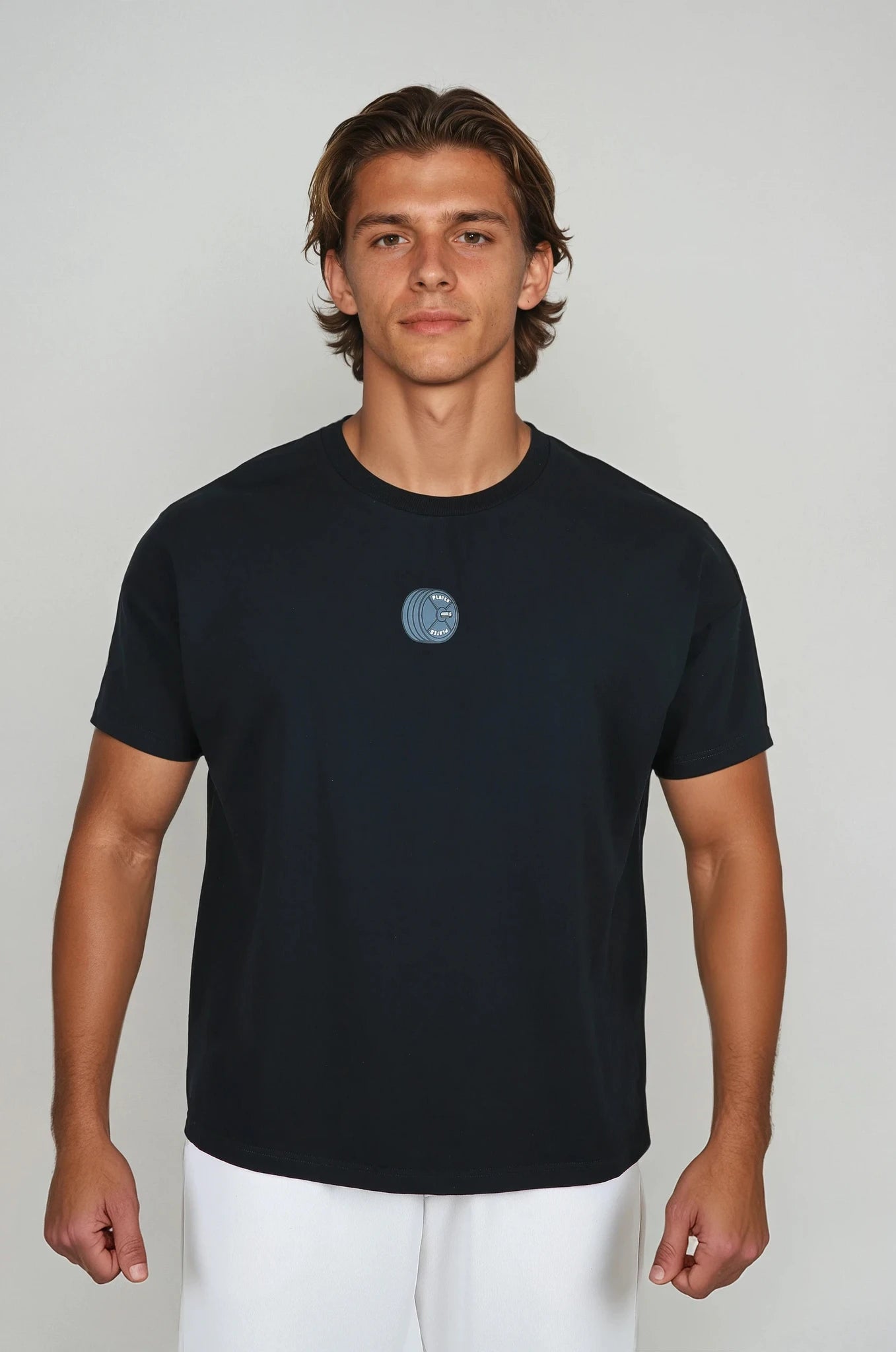 PLATES Unisex Oversized Tee - Black