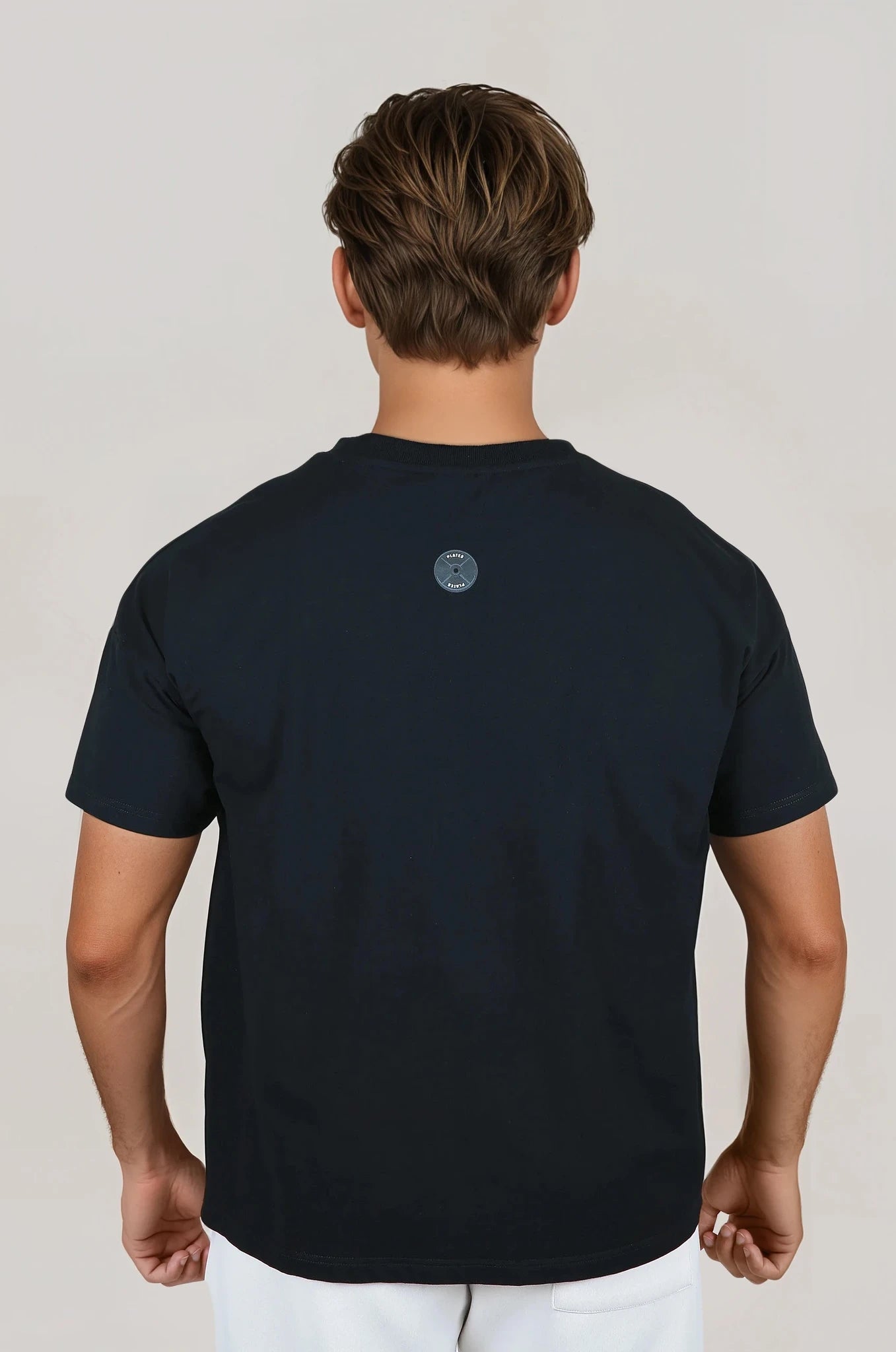 PLATES Unisex Oversized Tee - Black