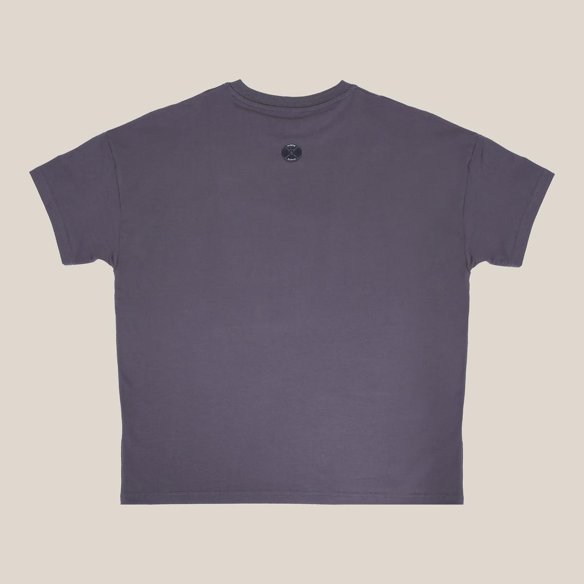 Plates Unisex Oversized Tee - Charcoal Gray