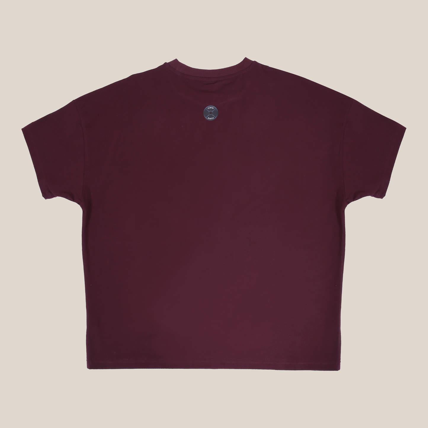 Plates Unisex Oversized Tee - Maroon