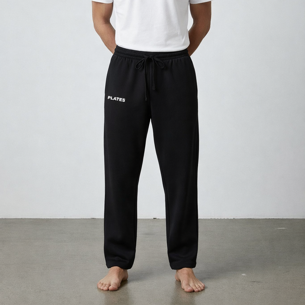 Plates Unisex Oversized Pants - Black