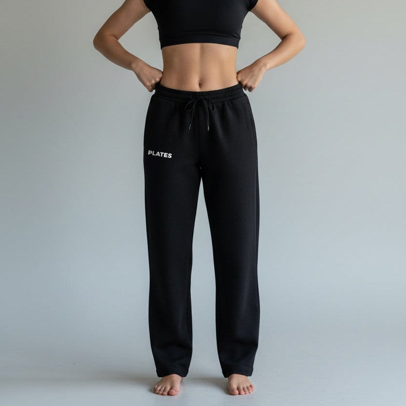 Plates Unisex Oversized Pants - Black