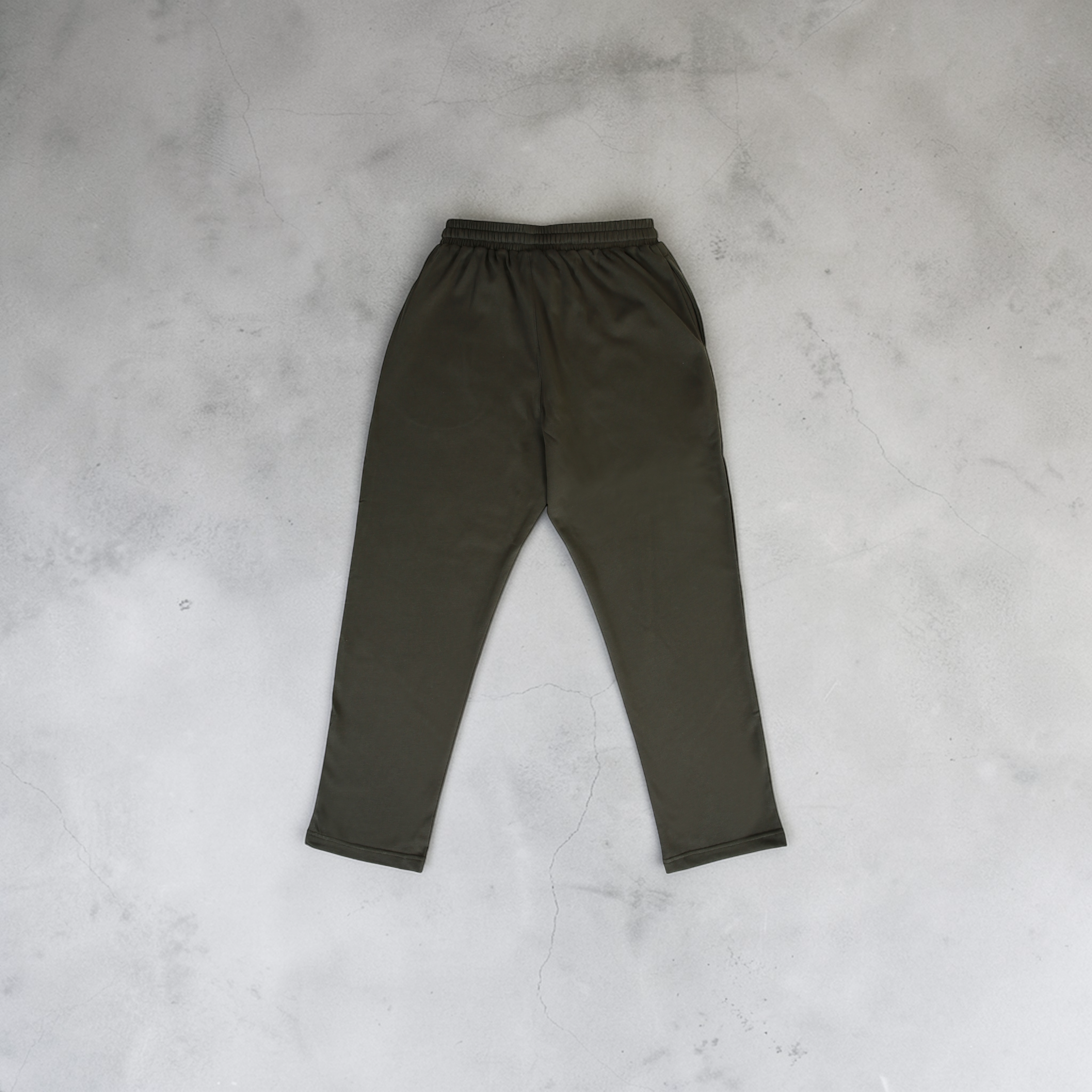 Plates Unisex Oversized Pants - Deep Olive Green
