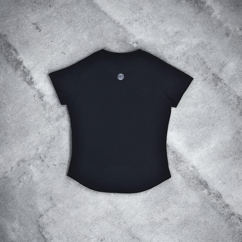 Plates Women’s Raglan Performance Tee - Black