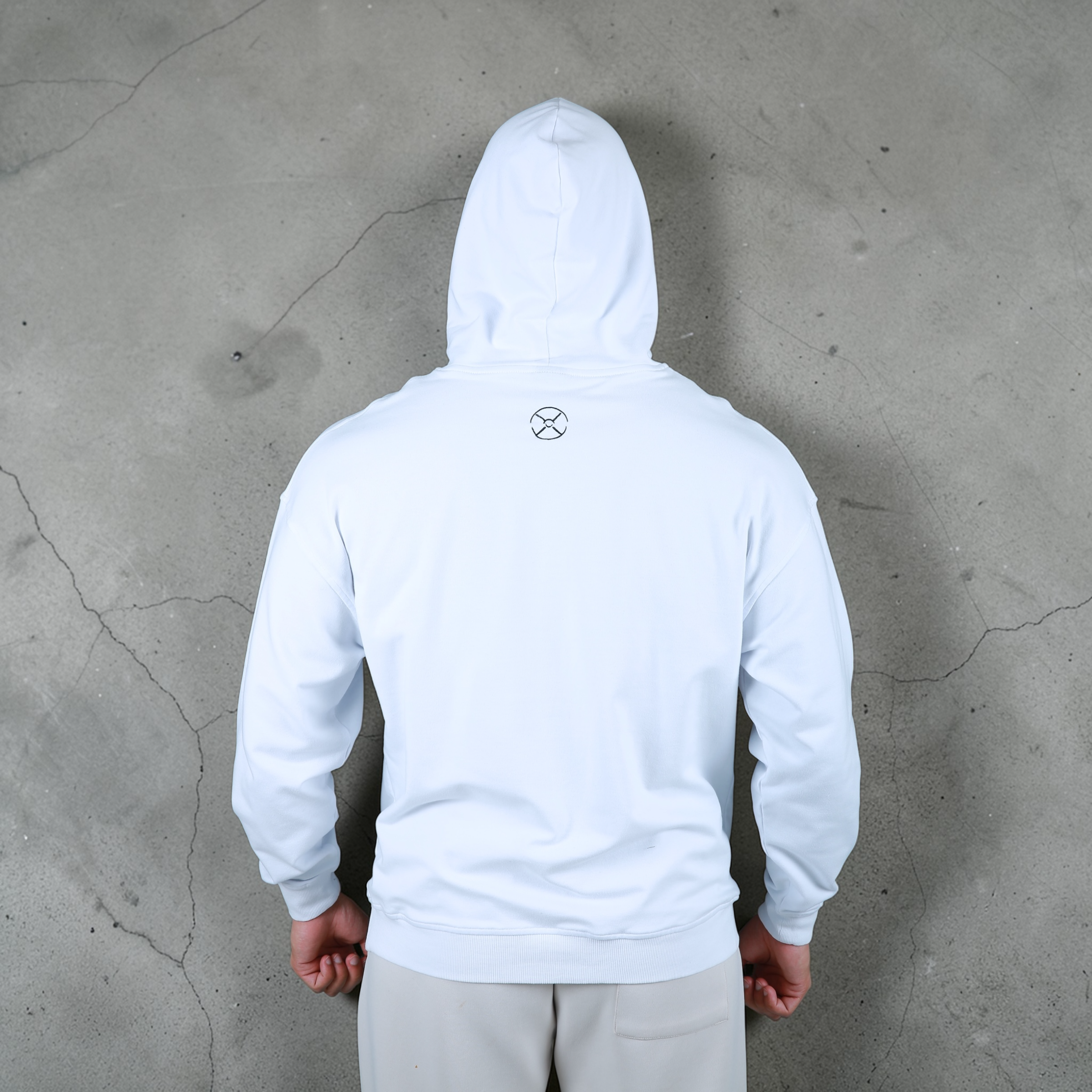 Plates Unisex Lightweight Oversized Hoodie - White