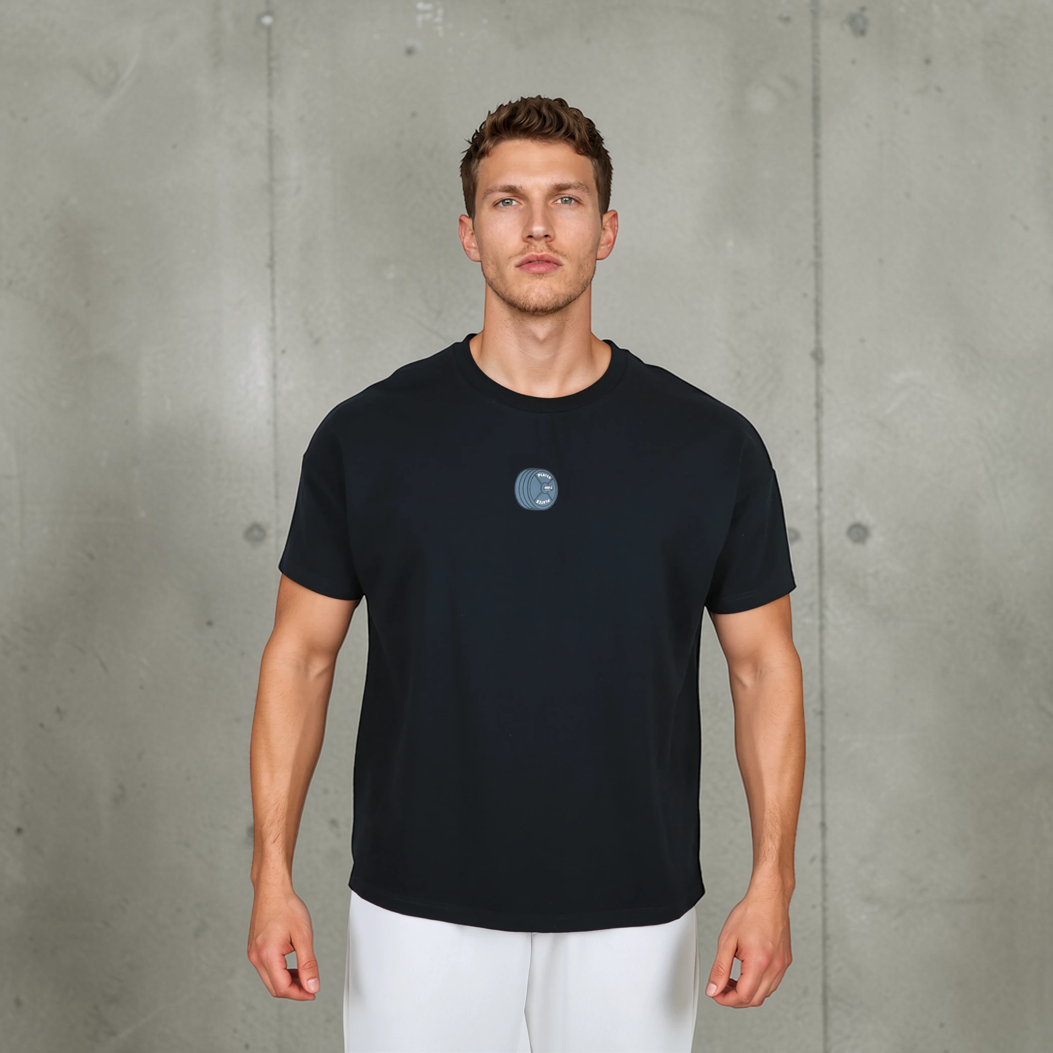 Plates Unisex Oversized Tee - Black