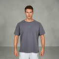 Plates Unisex Oversized Tee - Charcoal Gray