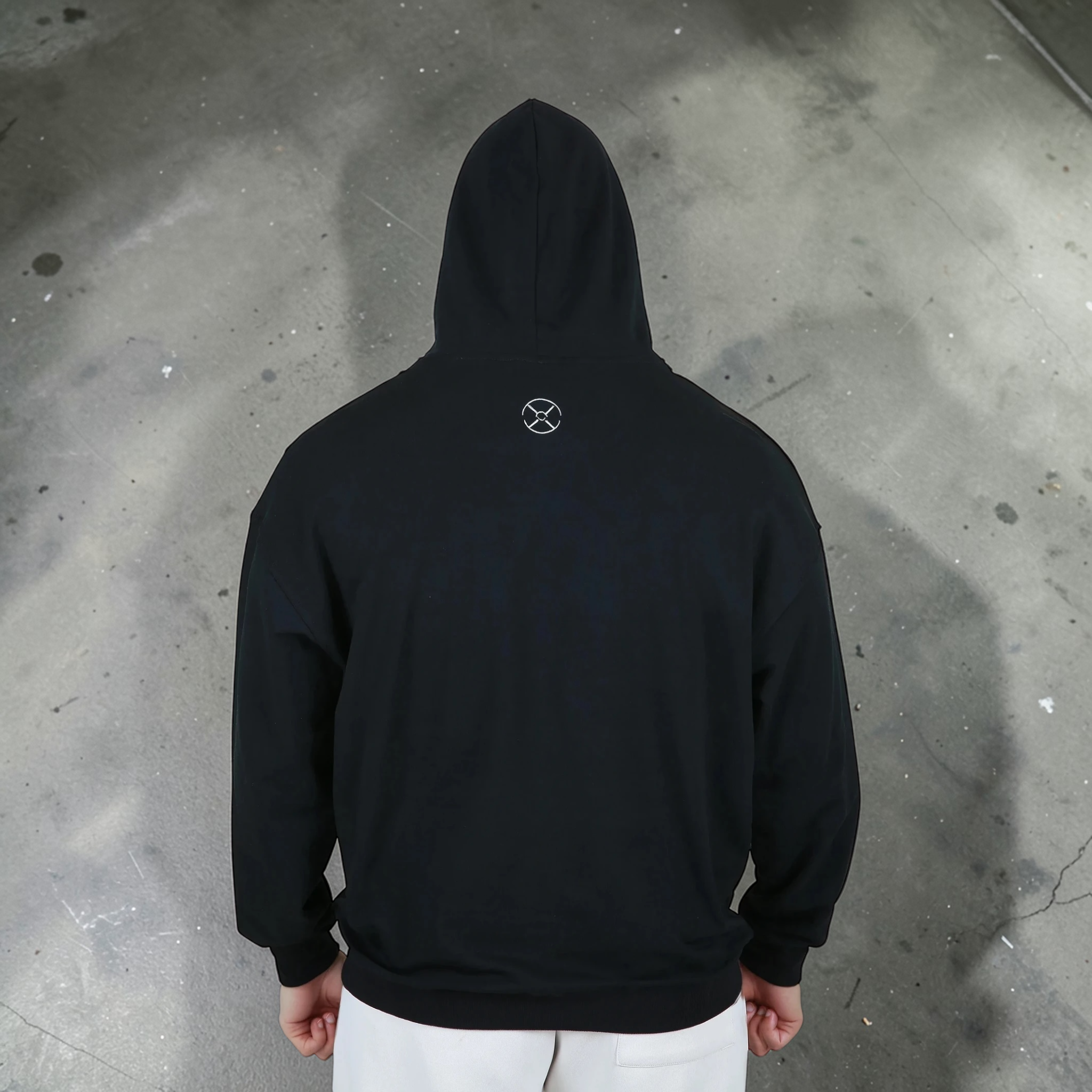 Plates Unisex Lightweight Oversized Hoodie - Black