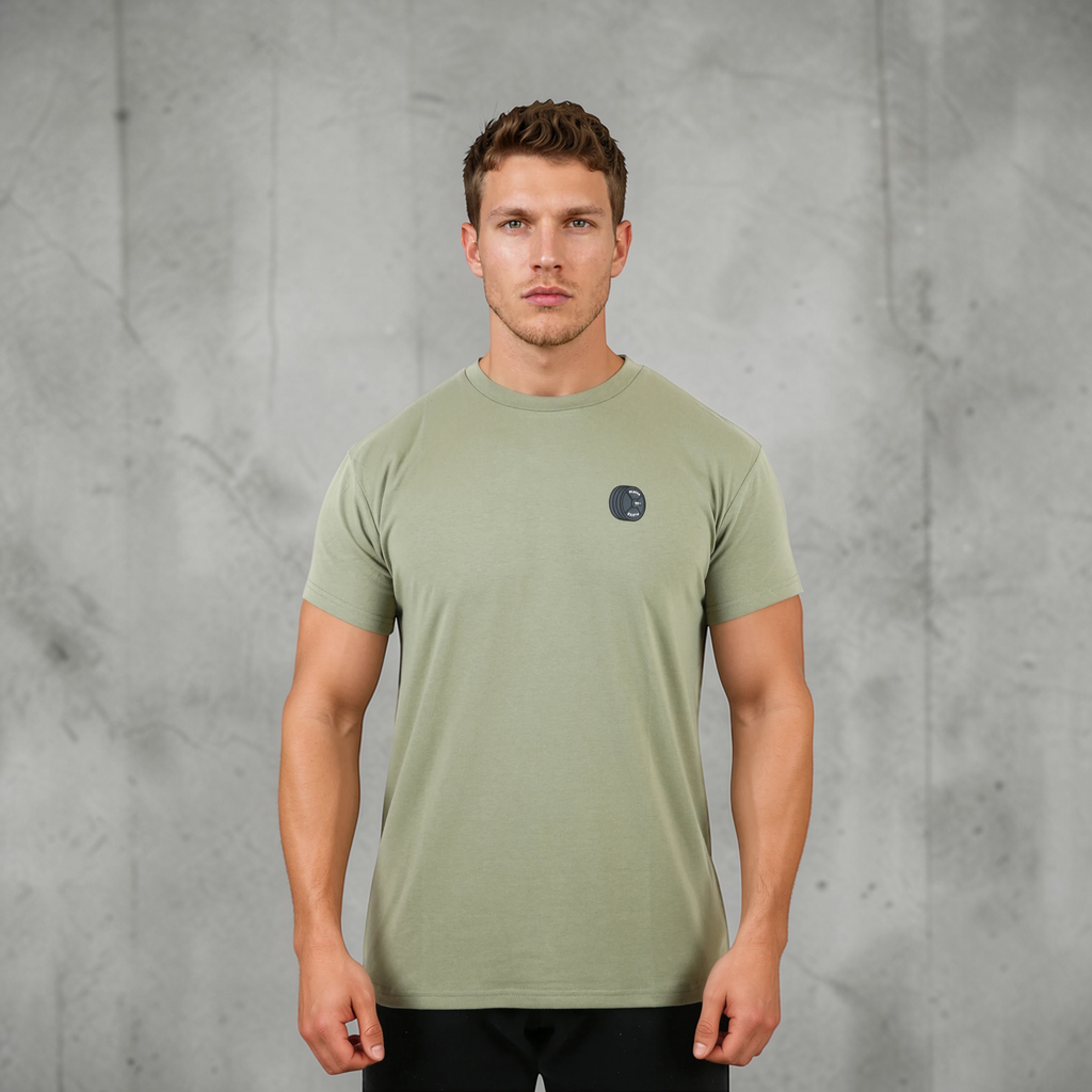 Plates Men's Signature Fit Tee - Army Green