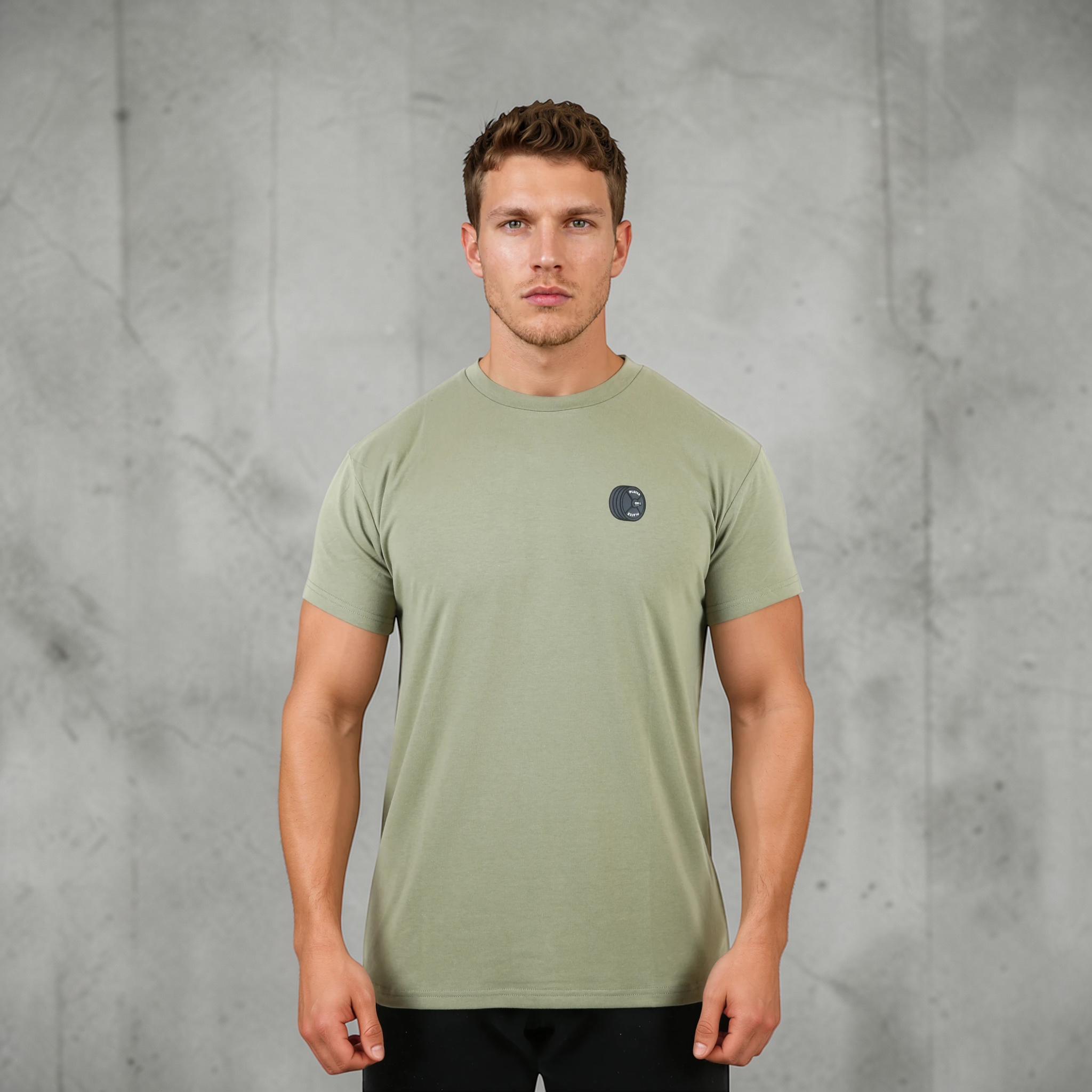 Plates Men's Signature Fit Tee - Army Green