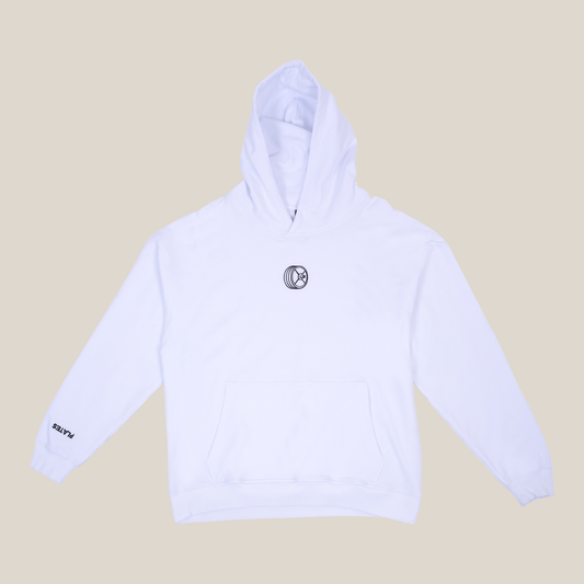 Plates Unisex Lightweight Oversized Hoodie - White