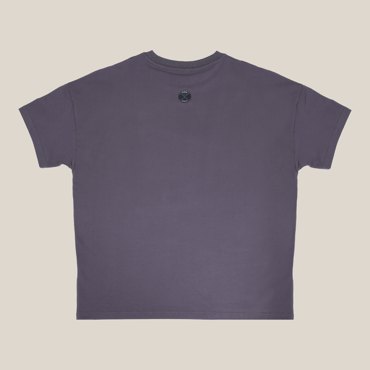 Plates Unisex Oversized Tee - Charcoal Gray