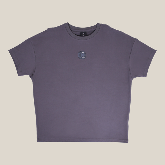 Plates Unisex Oversized Tee - Charcoal Gray