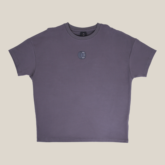 Plates Unisex Oversized Tee - Charcoal Gray
