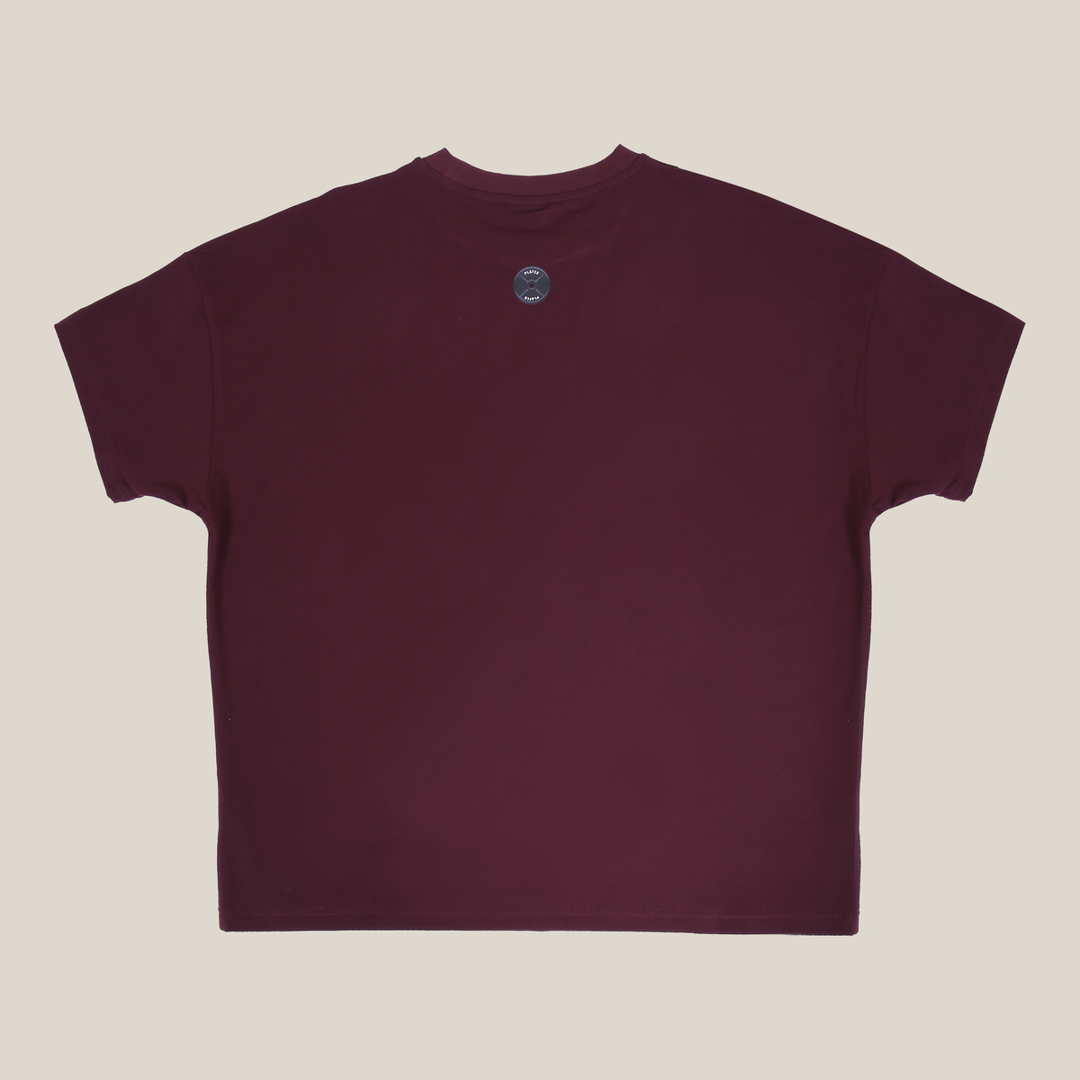 Plates Unisex Oversized Tee - Maroon