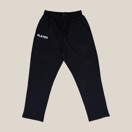 Plates Unisex Oversized Pants - Black