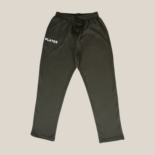 Plates Unisex Oversized Pants - Deep Olive Green