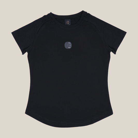 Plates Women’s Raglan Performance Tee - Black