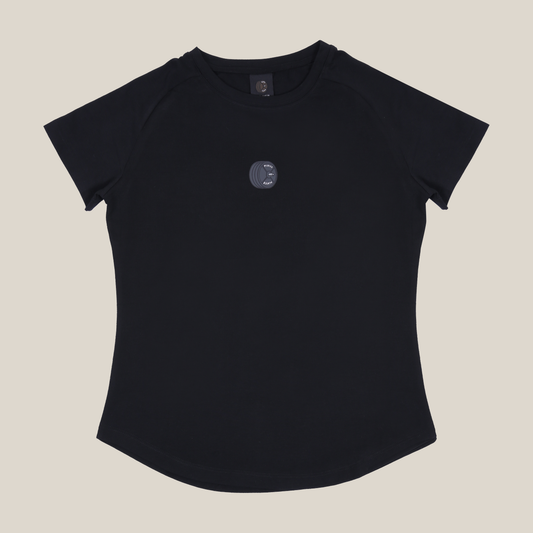 Plates Women’s Raglan Performance Tee - Black